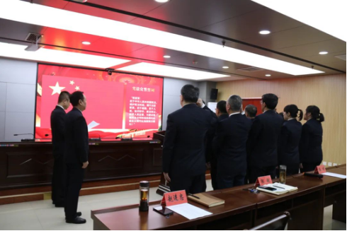 踔厉奋发 勇毅前行——山西灵石县检察院举行宪法宣誓仪式