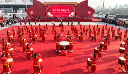 太原万柏林区“花灯贺岁 战鼓迎春”锣鼓大赛开锣