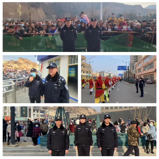 社火表演闹元宵，临汾吉县公安护航保安全390.png