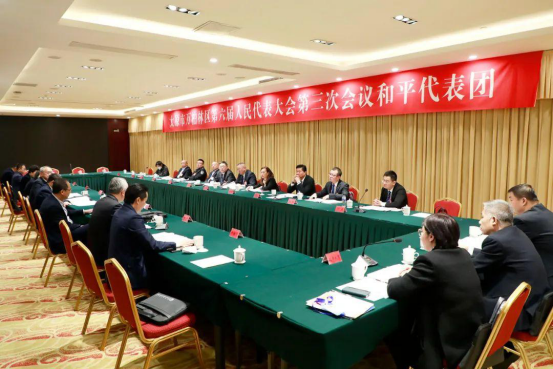太原万柏林区：区委书记孙泉参加六届人大三次会议和平代表团分组讨论