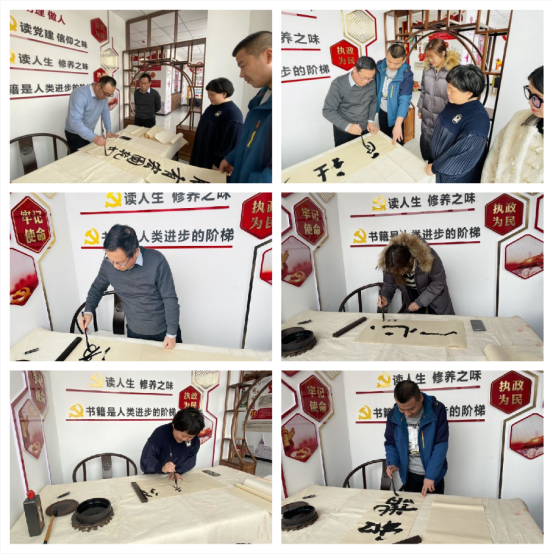 太原娄烦镇文源社区开展“翰墨倡清廉 妙笔扬清风”清廉书法进社区活动