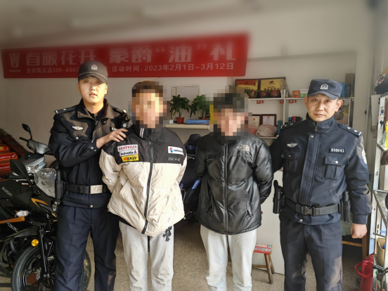 人脏俱获！山西晋中城区警方仅用四小时破获一起摩托车被盗案