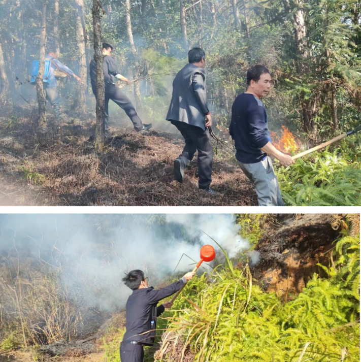 福建福安警民联手及时扑灭一起山火     