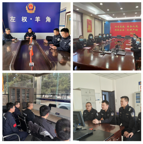 山西左权县公安局观看“公安心向党　护航新征程——致敬了不起的她”优秀女民警、好警