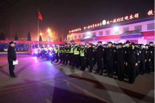 临汾洪洞县公安局开展治安大清查集中统一行动