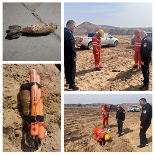 山西榆社县公安局成功销毁一枚战时遗留炮弹