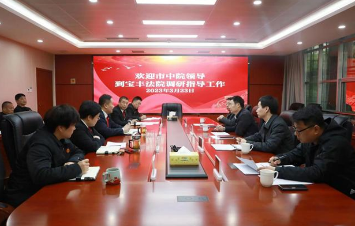 河南省平顶山中院领导到宝丰法院调研指导执转破工作