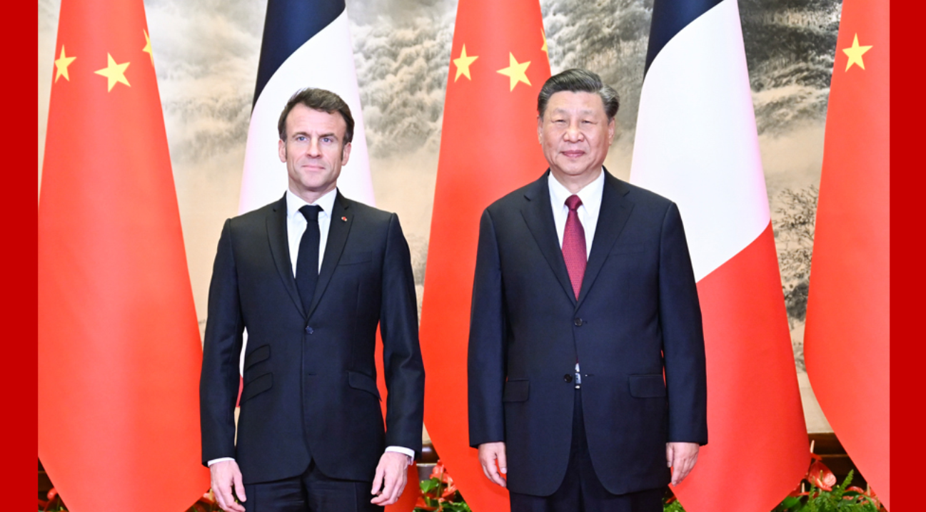 习近平同法国总统举行会谈