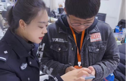 山西晋中开发区公安分局深入培训机构开展防范电信网络诈骗宣传活动