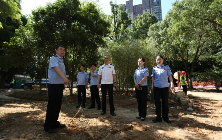 福建福安公安局局长蔡立新到一线调研公安基础设施建设情况