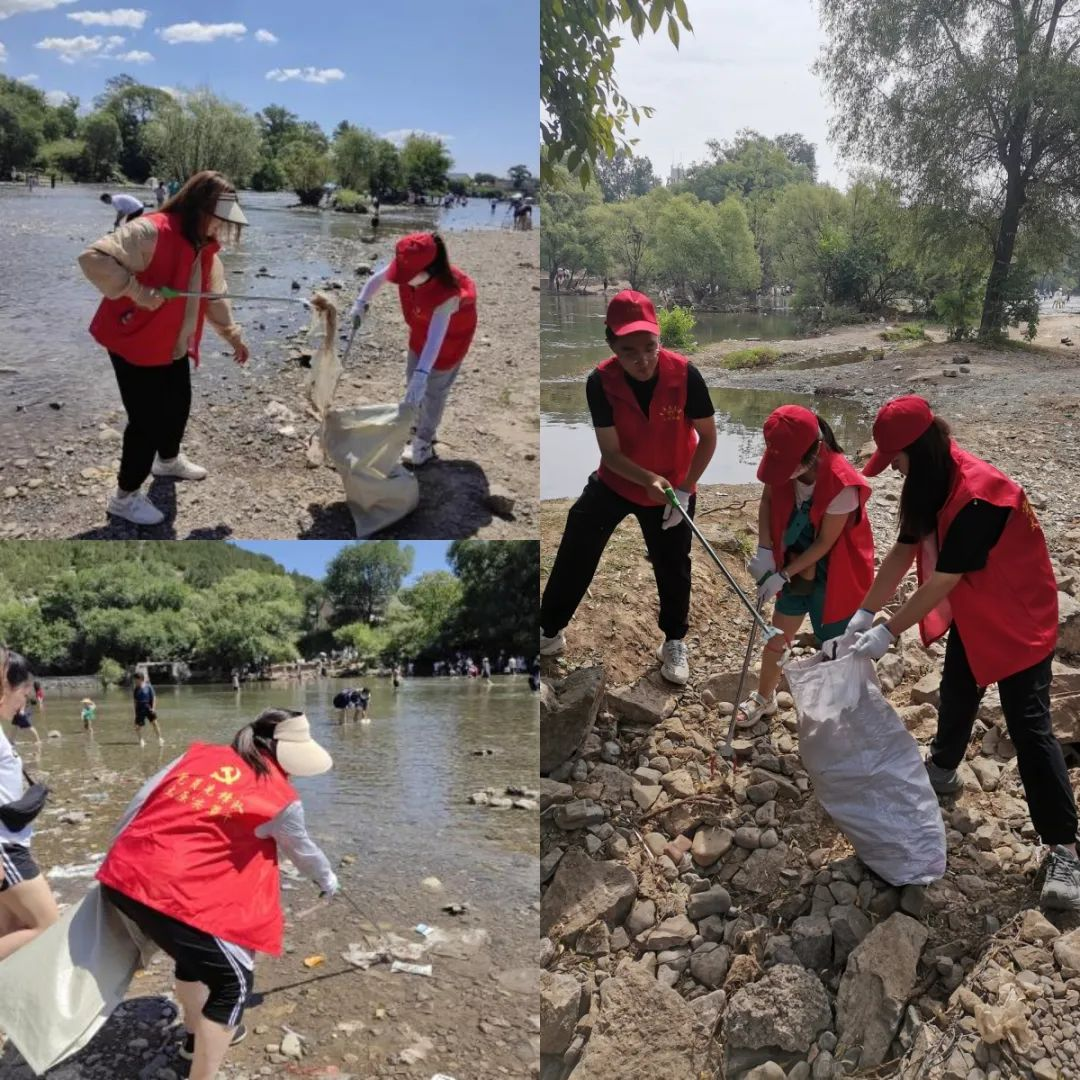 太原尖草坪区上兰街道开展“‘河’我一起  守护碧水”志愿服务活动