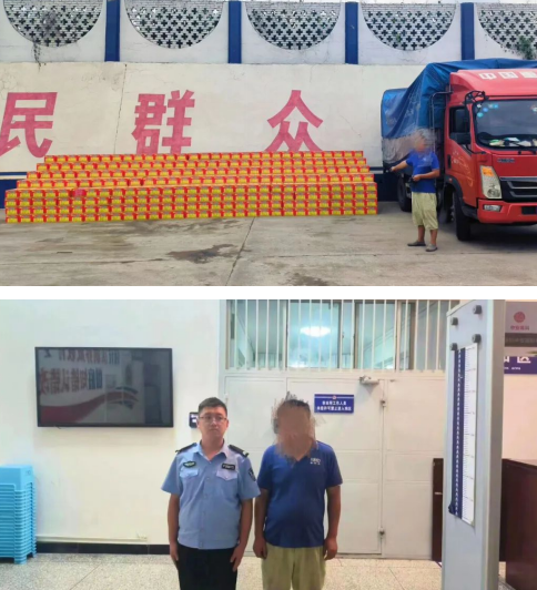 一男子非法运输烟花爆竹900箱被查处