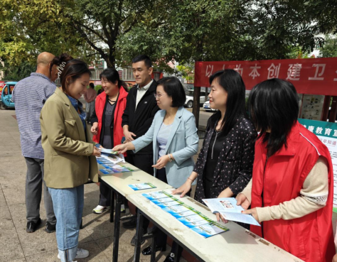 太原古交市桃园街道开展“公民道德宣传日”活动