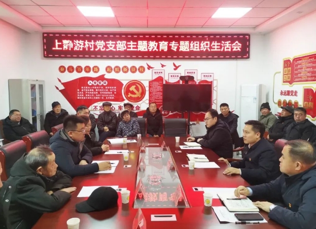太原娄烦县委副书记、县长景博深入静游镇上静游村列席指导党支部主题教育专题组织生活