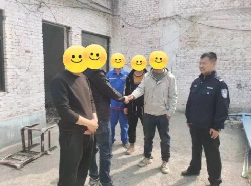 长治平顺：民警助力农民工讨薪