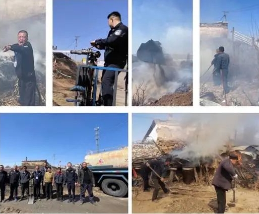 大同左云：民警化身救火“卫士” 及时扑灭火情获群众点赞