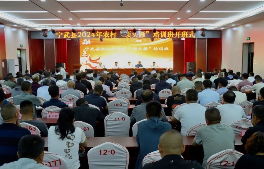 忻州宁武县举办2024年农村“领头雁”培训班开班式