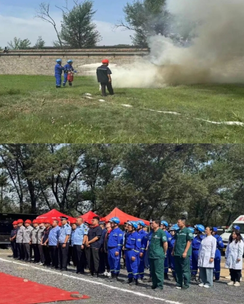 以“练”备战  以“演”筑防  警企共筑安全防线——朔州怀仁市公安局里八庄中心派