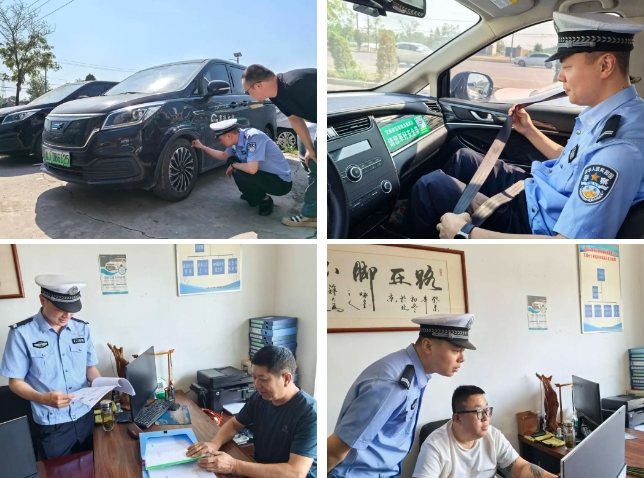 吕梁交城交警深入出租车公司进行交通安全检查和宣传工作