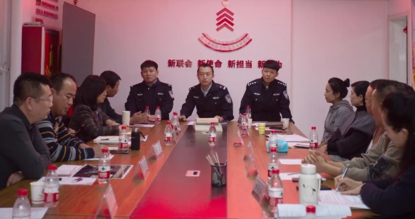 朔州应县公安局经侦大队在应县新联会做防范经济犯罪宣传活动