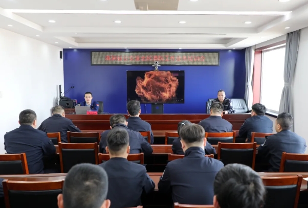 临汾洪洞县公安局组织公安派出所召开消防工作业务培训会