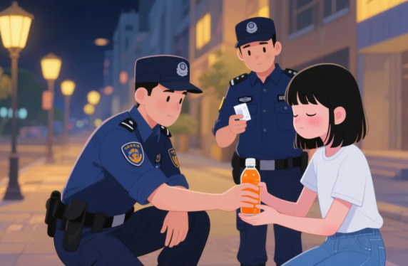 吕梁交城：女孩街头突发低血糖  巡特警援手解危暖人心