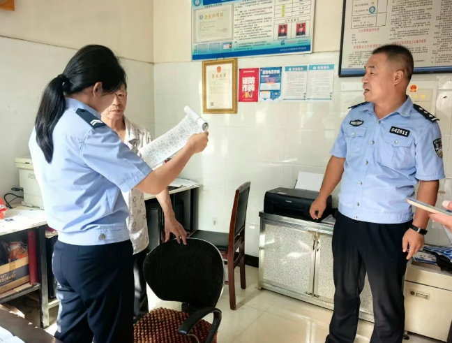 长治壶关公安对辖区企事业单位开展安全检查