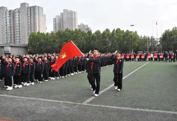 “红领巾强基础”临汾市少先队规范化建设初中建队仪式集中观摩活动在平阳中学成功举行