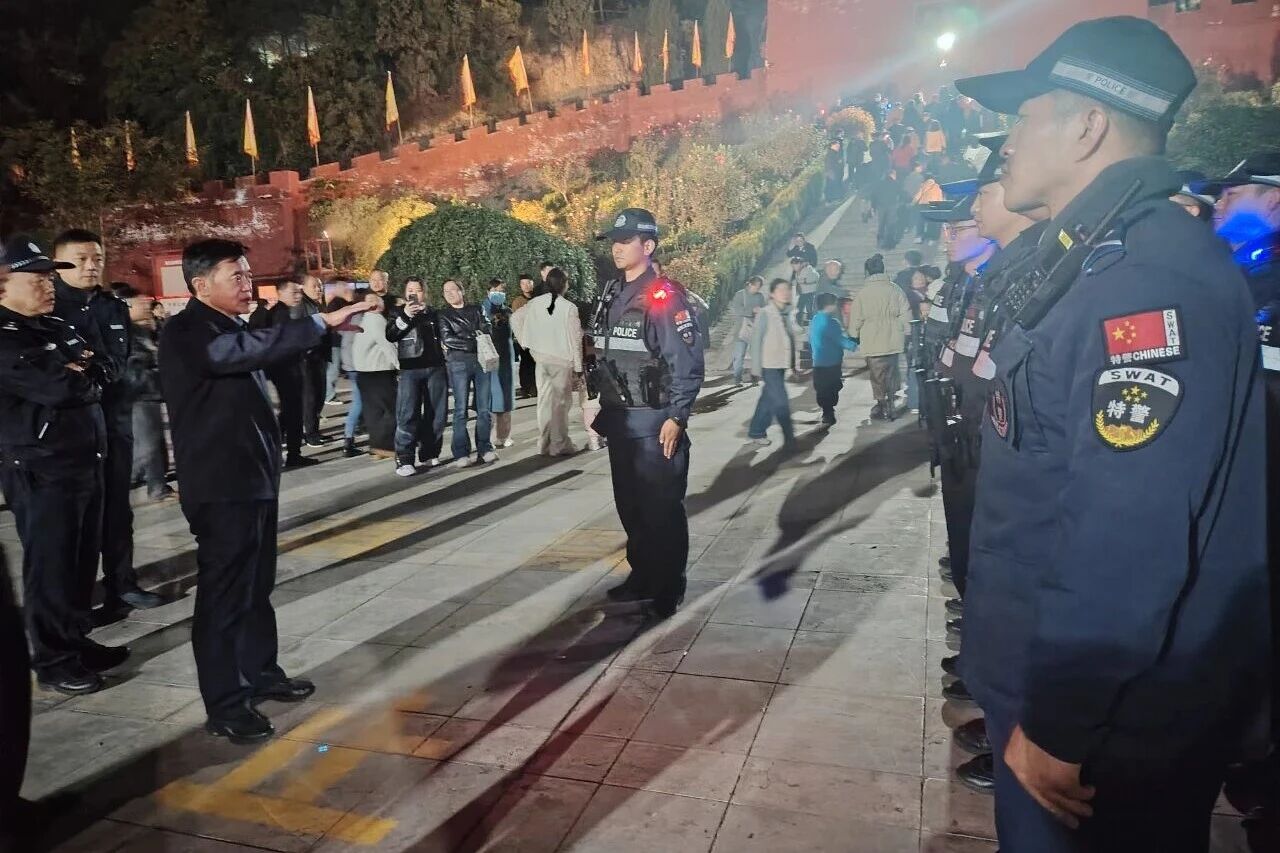 运城河津公安圆满完成“九月九”真武庙庙会安保工作