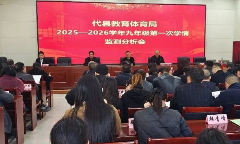 忻州代县教育体育局召开学情分析会
