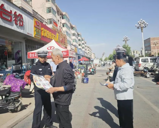 山西吕梁文水县交管大队：一盔一带进网点  源头管控保畅通