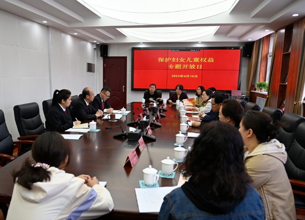 太原娄烦法院举办“保护妇女儿童合法权益专题开放日”活动