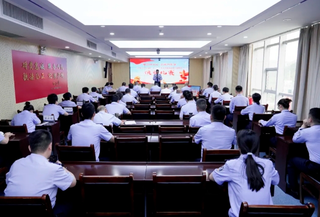 晋城沁水县公安局举行迎“七一”系列主题演讲比赛