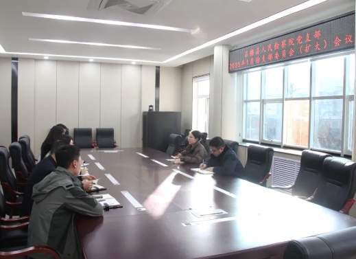 党建引领强根基，凝心聚力谋新篇——吕梁石楼县人民检察院党支部召开支委会谋划推进支