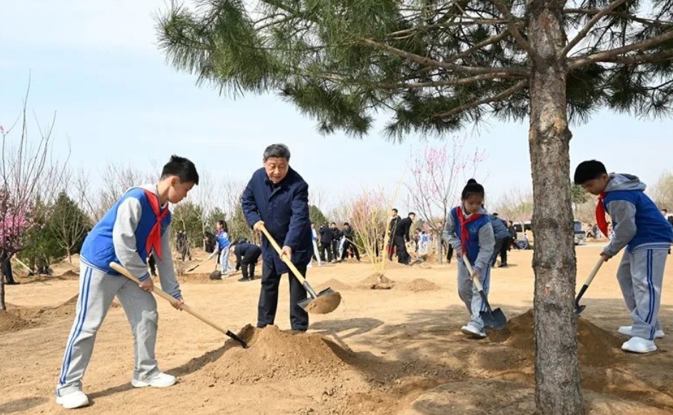 习近平参加首都义务植树活动