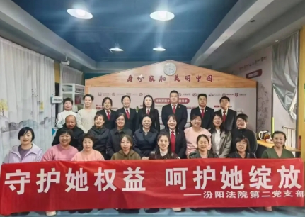 守护她权益  呵护她绽放——吕梁汾阳市人民法院第二党支部开展妇女权益保护宣传活动