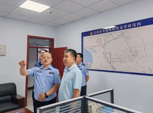 运城河津市委政法委书记李冬青深入清涧派出所调研指导基层警务工作