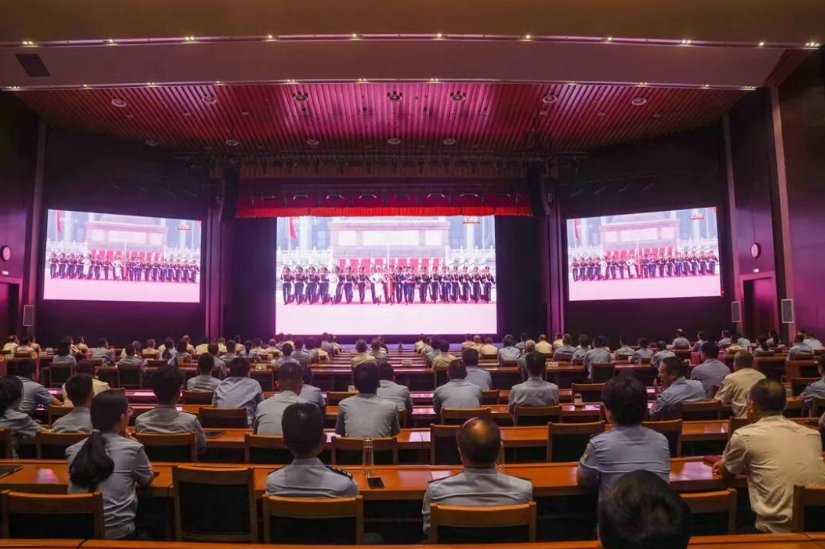 山西公安机关组织收看纪念中国人民抗日战争暨世界反法西斯战争胜利80周年大会盛况