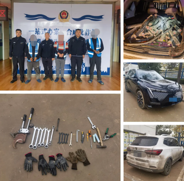 吕梁孝义：结伙凌晨盗电缆  民警巡逻抓现行