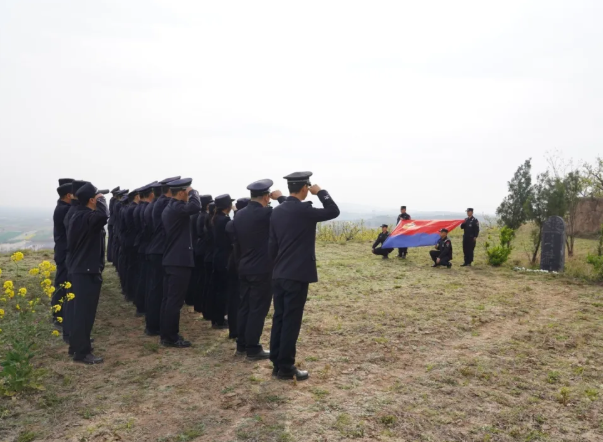 运城稷山县公安局组织开展“致敬公安英烈  激发奋进力量”清明